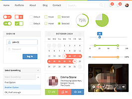 清新時尚APP界面