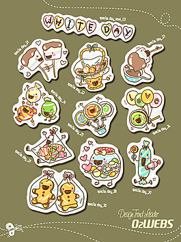 white day素材卡通圖