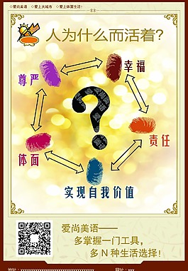 我人自我價值創(chuàng)意海報