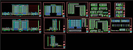 主樓平立剖面CAD圖紙