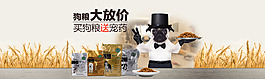 淘寶寵物狗糧全屏海報(bào)