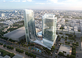 城市中心的建筑