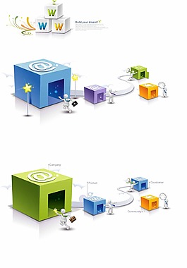 商务用品卡通ai图