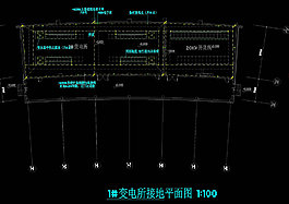 變電所接地平面CAD圖紙