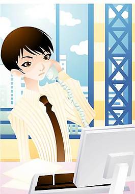 商务男性插画图