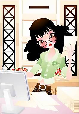 辦公美女圖