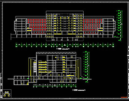 行政主樓建筑CAD圖紙