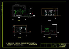 空调水泵房及热泵剖面图CAD图纸