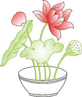 矢量荷花