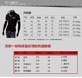 保罗衫尺码表