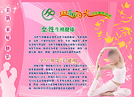 女性生殖健康計生展板