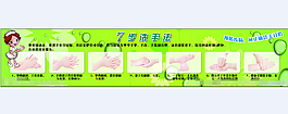 七步洗手法矢量