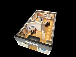房間室內(nèi)設(shè)計3D模型