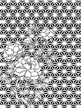 牡丹花移門