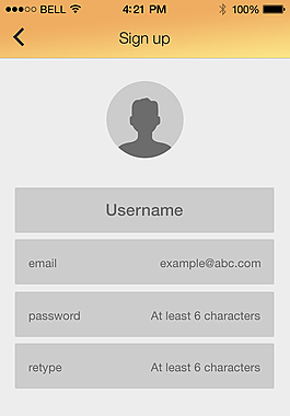 登錄APP界面
