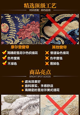 窗簾工藝對比