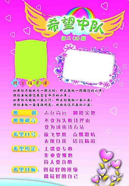 學(xué)校班級(jí)文化展板分層