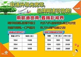 聯(lián)通資費宣傳單頁