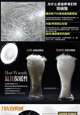 羽绒服详情页