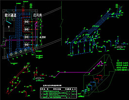 消防水泵房详图CAD图纸