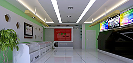 客廳建筑3D模型素材
