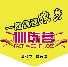 瘦身減肥吊旗
