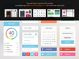 彩色整套APP界面