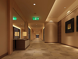室內(nèi)場(chǎng)景效果3D模型素材