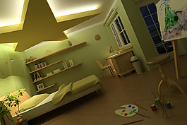 華麗室內(nèi)3D模型素材