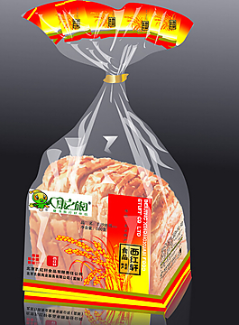 豆沙吐司包裝設計