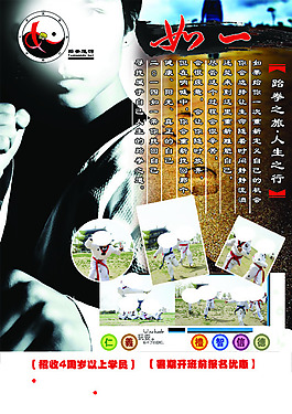 跆拳道海報(bào)