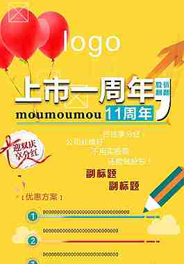 展板 一周年 股市