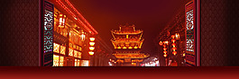 京東天貓春節(jié)元宵全屏海報(bào)1920 psd