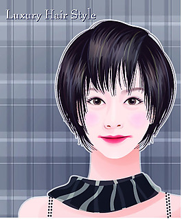 俊俏短發(fā)女孩