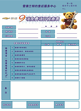 9項免費檢查表