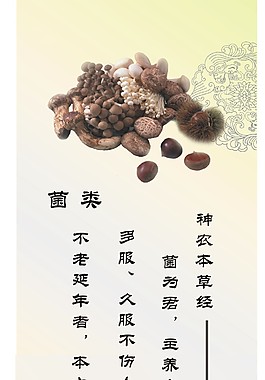 保健滋補品墻面廣告創意（菌）