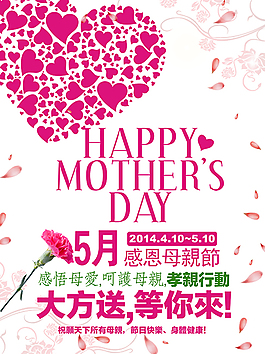 母情节DM 广告 康乃