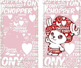 可愛卡通手機保護膜貼圖