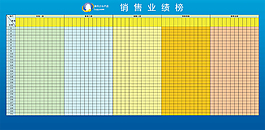 銷售業績榜源文件PSD