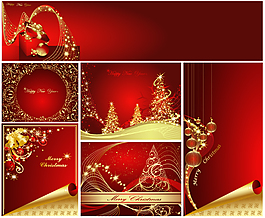 金紅矢量裝飾元素