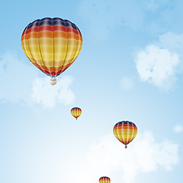 UI彩色熱氣球設(shè)計