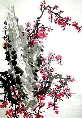 梅花掛畫