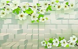 3d 杏花裝飾素材