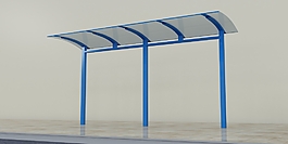 簡易車棚3D模型