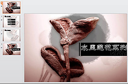 動態(tài)墨蓮PPT模板