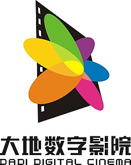 大地數字影院矢量logo