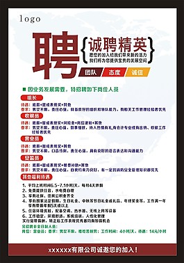 招聘海報