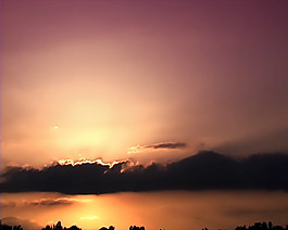 夕陽視頻素材