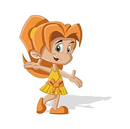 卡通小孩