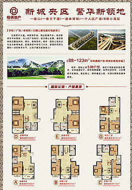 房地產(chǎn)單頁(yè)DM設(shè)計(jì)圖片